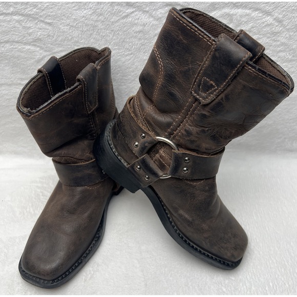 Durango Other - Durango Boots Kids 11 M 8" Harness Brown Leather Pull On